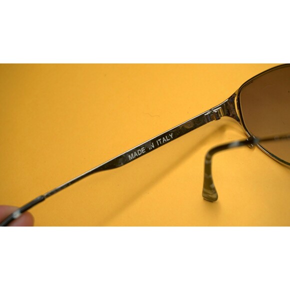 1980s CHRISTIAN DIOR. SUNGLASSES. Cat Eye Silver Metal Gradient Lenses